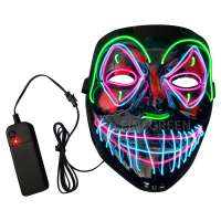 Terrible Ghost Face EL WIRE Mask High-quality raw materials environmental protection durability and high brightness